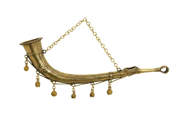 Traditionnel Musical Instrument Laiton Tutari Sig Sringa Ranasringa Blowhorn