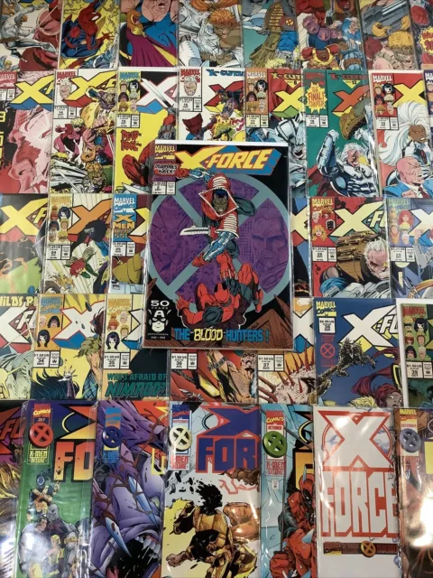 X-Force #1 - 49 Annual 1-2 Comic Book Lot 2Nd Deadpool 1St Domino Rob Liefeld
