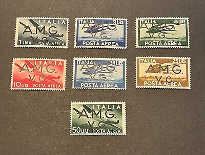 Italy Stamps Trieste A.M.G.V.G. 1946 Airmail complete set MNH