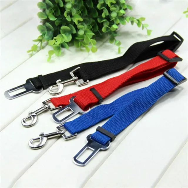 Pet Dog Harnesses Strap Seat Belt Car Safety Adjustable Travel Lead Restraint