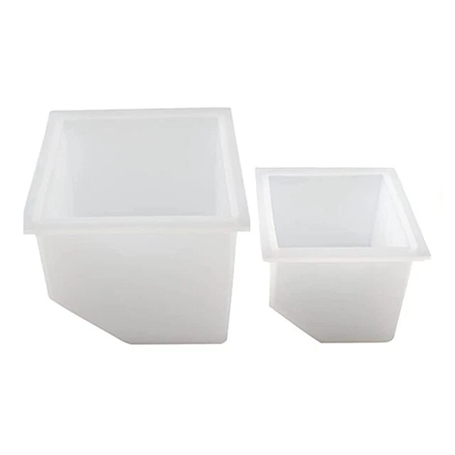 Confezione da 2 stampi quadrati in silicone, incluso stampo quadrato in resina R3O5