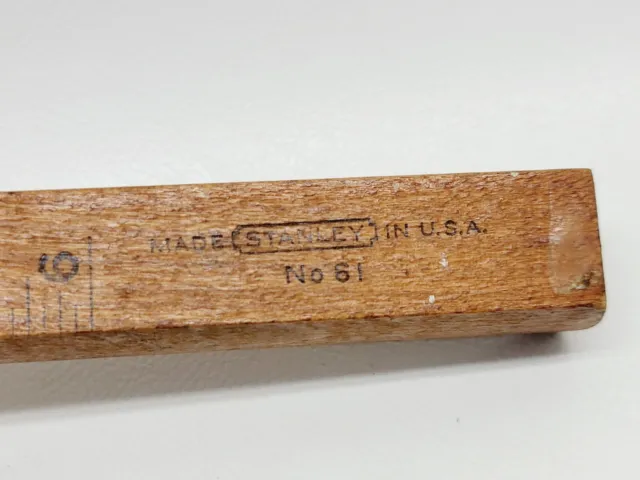 Vintage Stanley No-61 Wood Scribe Marking Gauge Dovetail Mortise Measuring Tool 2