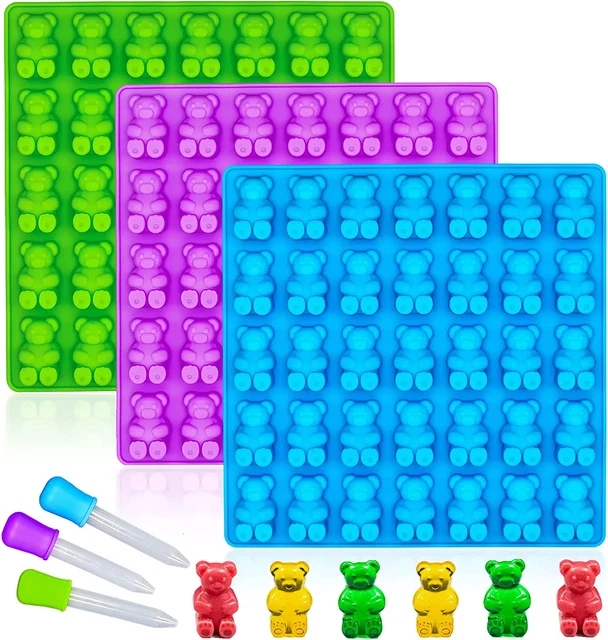Large Gummy Bear Mold Candy Molds, Silicone Gummy Molds Chocolate Molds Bpa Free