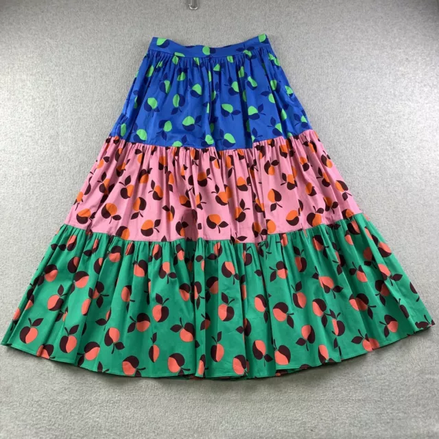 Kate Spade Colorblock Apple Skirt Size 4 Multicolor Lined