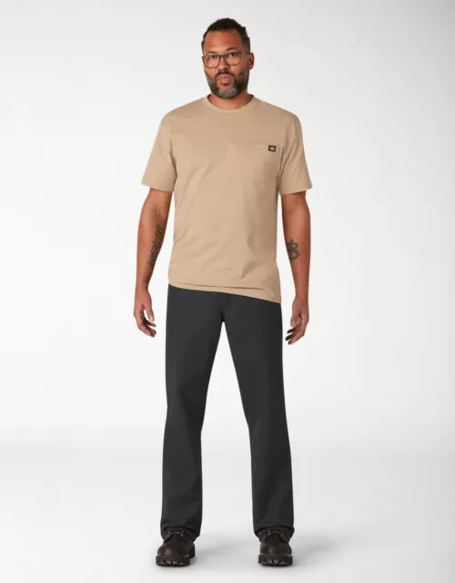 Genuine Dickies Men's Regular Fit Straight Leg Flat Front Pant