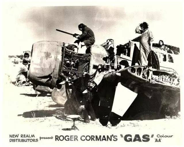 Roger Corman's Gasss original lobby card young people by old aircraft