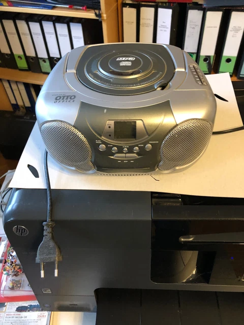 Otto office, tragbarer CD/MP-3 Player / Radio, Batterie- + Netzbetrieb