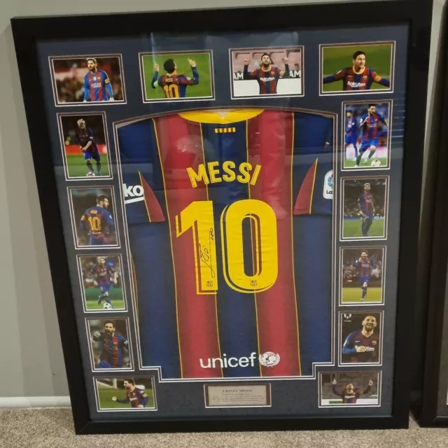 Lionel Messi  Signed And Framed Barcelona Jersey 2020/2021