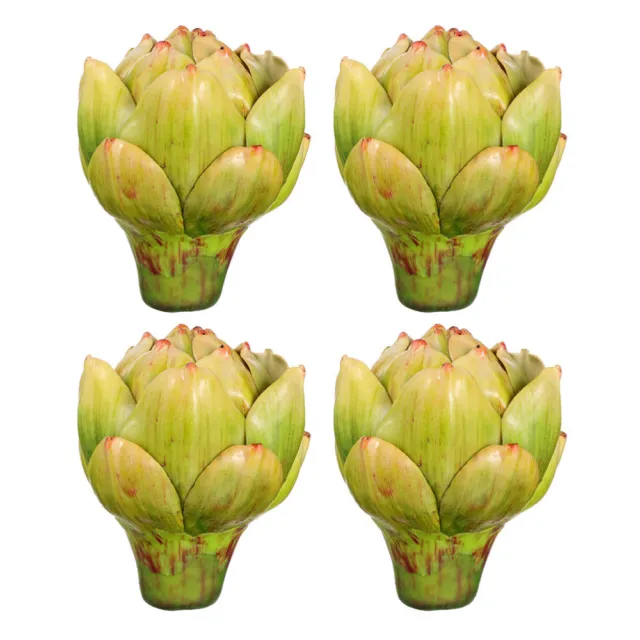 4 Pcs Artificial Vegetables Simulated Pineapple Head Artificial Fruit Small