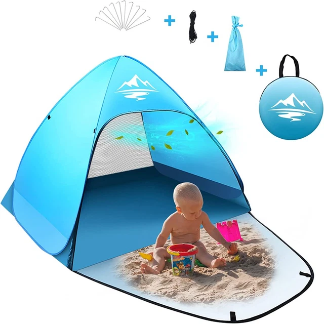Beach Tent Pop Up Sun Shade Instant Outdoor UV Canopy Camping W/ Carry Bag