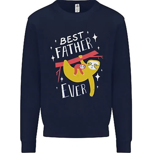 Felpa da uomo Fathers Day Funny Sloth Daddy 2