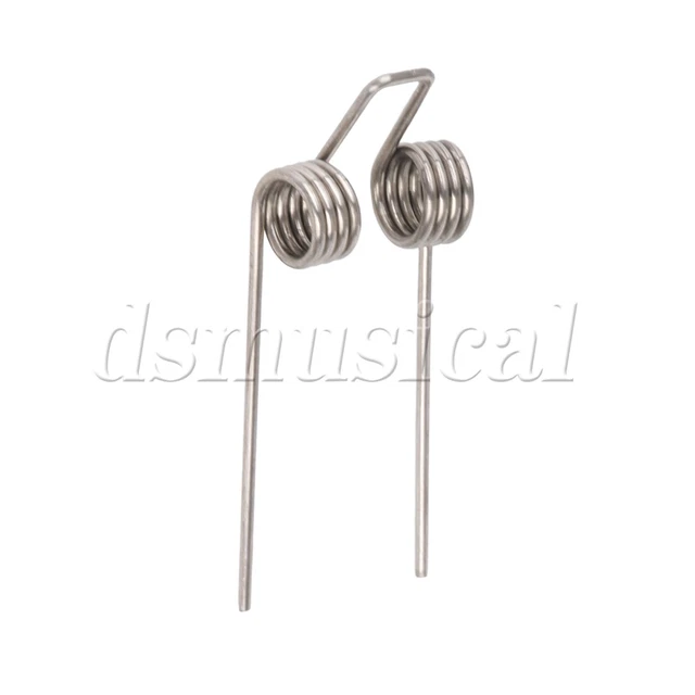 250Pieces Metal Waterkey Spit Valve Springs Silver for Alto Trombone Repairing