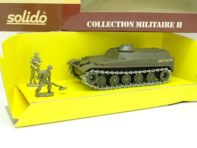 Solido Armée 1/50 - Char AMX 13 VTT 6057 - Très Bon état Avec Boîte