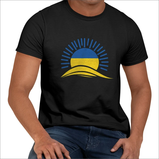 Maglietta Ucraina Pace Ucraina Staff Design Stampato Ucraina Armonia Libertà T