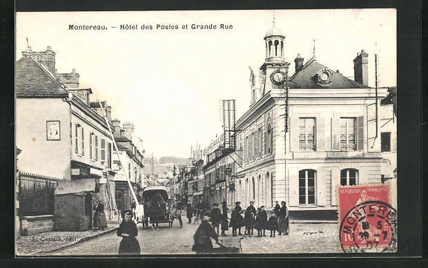 Carte Postale Ancienne Pélussin – La Grande Rue Et Hôtel Du Commerce – 578560