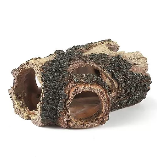 Tronco de árbol hueco de resina, decoración de acuario, adorno para pecera