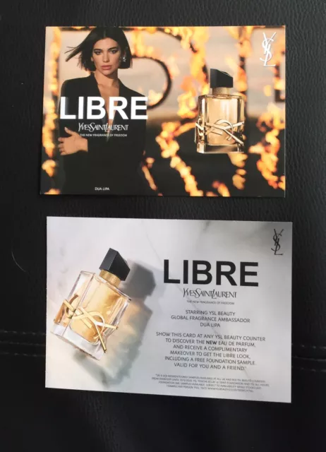 Très jolie carte postale Libre.  Nouveau Parfum De Yves Saint Laurent