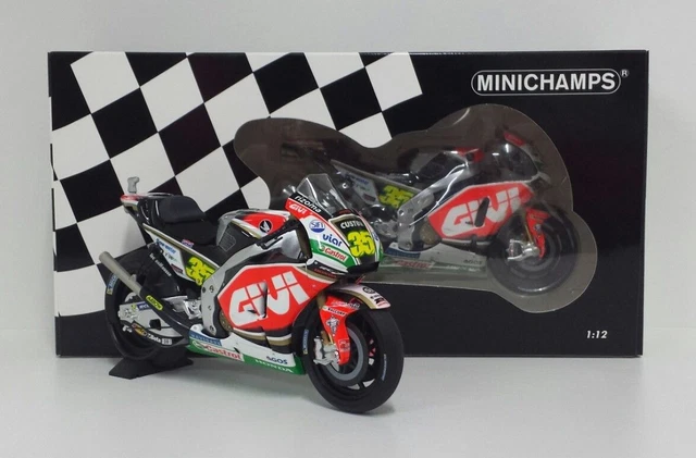 Modèle Moto 1:12 MINICHAMPS Honda Team Lcr Crutchlow 2017 Die Cast Modélisme