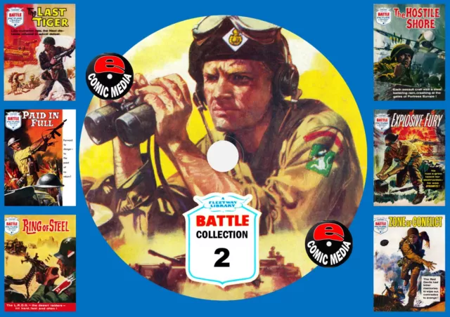 Battle Picture Library UK Comics Collection 2 On PC DVD Rom (CBR Format)