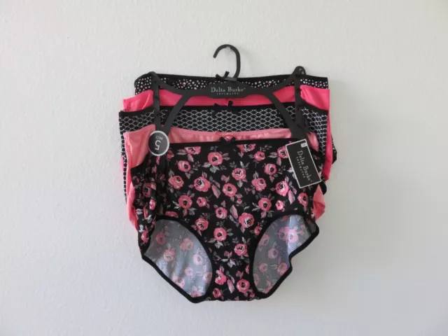 NWT DELTA BURKE Intimates 5 Pack Briefs Panties Underwear Size L