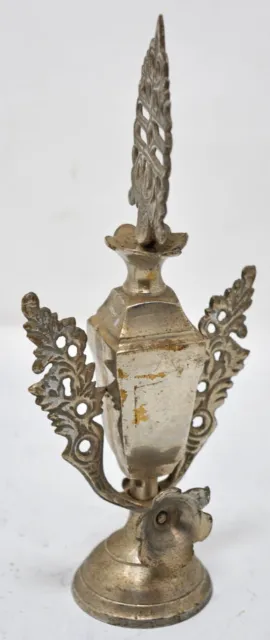 Antique Brass Surmadani Makeup Perfume Bottle Original Old Hand Crafted Engraved
