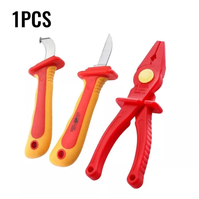 Insulated 98 55 Knife Pliers Tool 1000V VDE 185mm Durable Electricians Cable