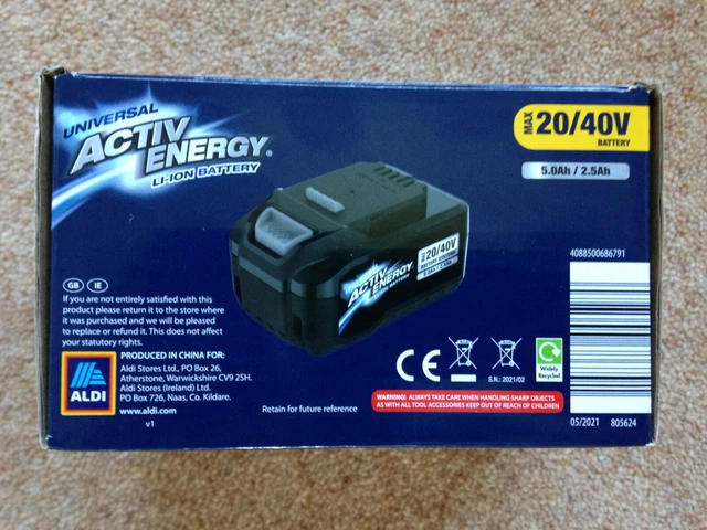 Chargeur Rapide Ferrex 20V Li-Ion Pour Outils – Activ Energy – Compatible Avec Batteries Universelles