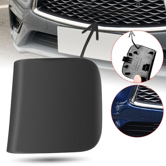 Capuchon Pare-chocs Avant Toyota Yaris 2006-2010 - Noir ABS, Clipser Facilement - Remplacement Crochet Remorquage