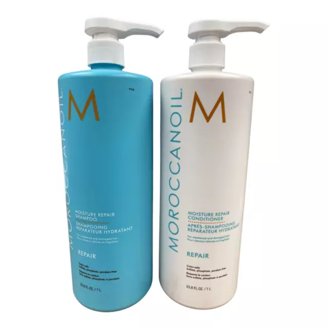 Moroccanoil Hydrating Shampoo & Conditioner 67.6 oz 2 LITER DUO