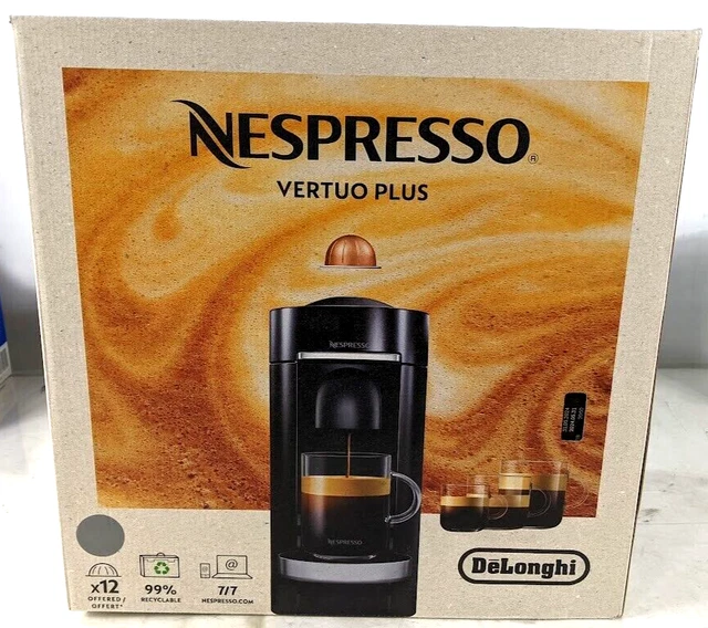 NESPRESSO VERTUO PLUS Deluxe Coffee Maker and Espresso Machine by