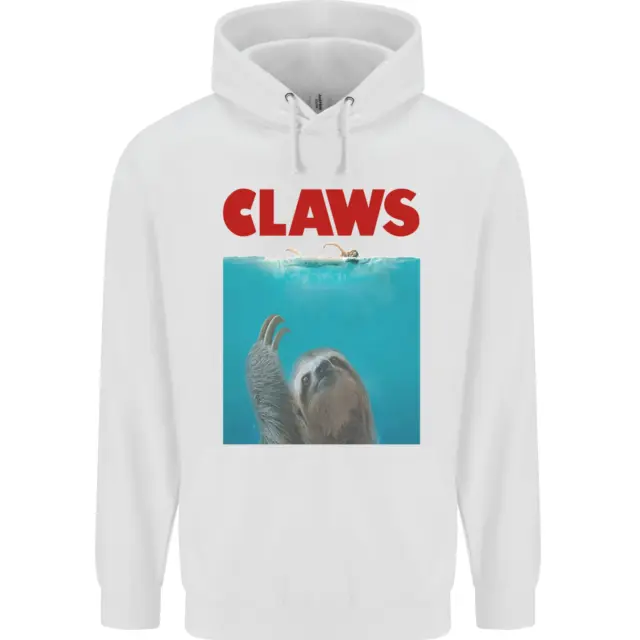 Claws Funny Sloth Parody Mens 80% Cotton Hoodie