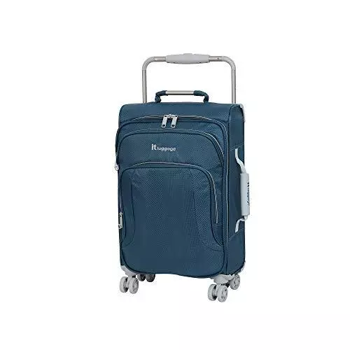 it luggage Worlds Lightest New York Softside 8 Wheel Spinner Blue Ashes Ca