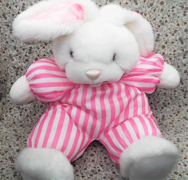J/ Doudou Peluche Vintage Lapin Rose Pampers Tres Grand Modele 60Cm