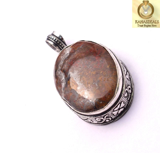 Breccia Jasper Plated Pendant Fabulous Jewellery 15 GM Value-Priced @1.99-71311