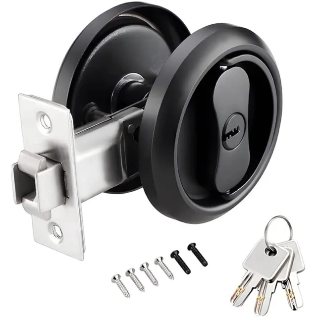 1 set serratura porta tascabile antivisiva in acciaio inox con chiave e anello taglia 5773