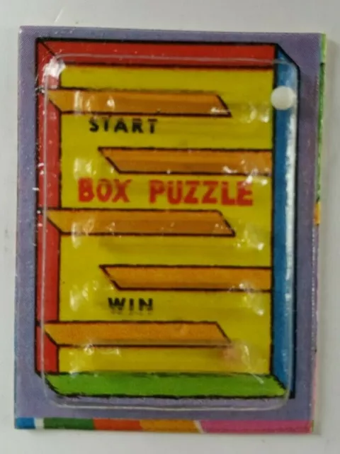 1973 Vintage Cracker Jack Prize Toy Box Puzzle or Game