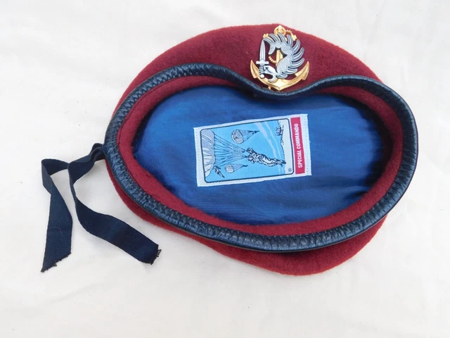 Béret Noir Troupes De Marine 1992 – Taille 55, Cavalerie, Fabrication Française