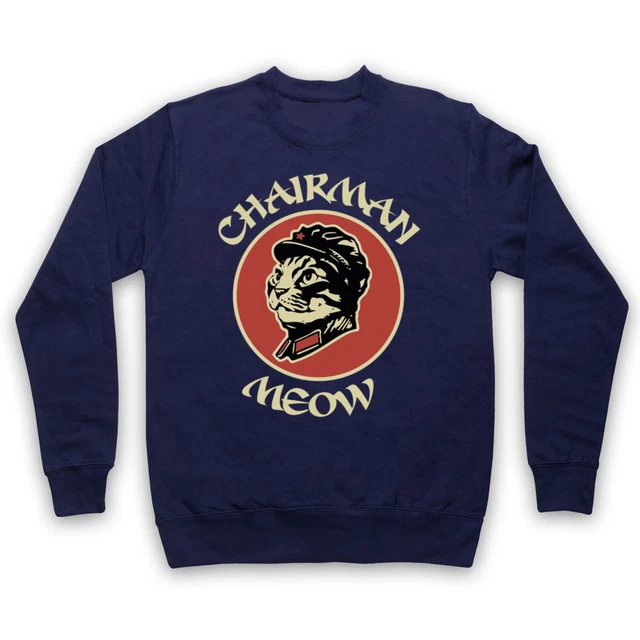 Funny Chairman Meow Mao Cat Unofficial Parody Leader Adults Unisex Sweatshirt