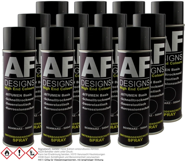 Protezione Pavimento Spray Nero Bitume 12x Sigillante Car Bra