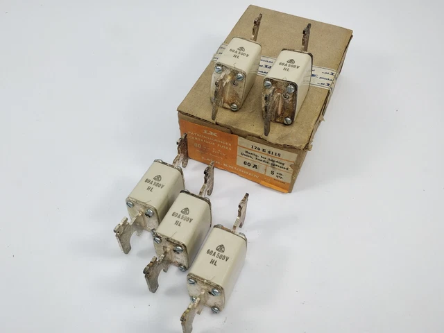 Lk / Bussmann 170E4115 Fusible 60A 500V Hl Environ 80mm 5 Scp