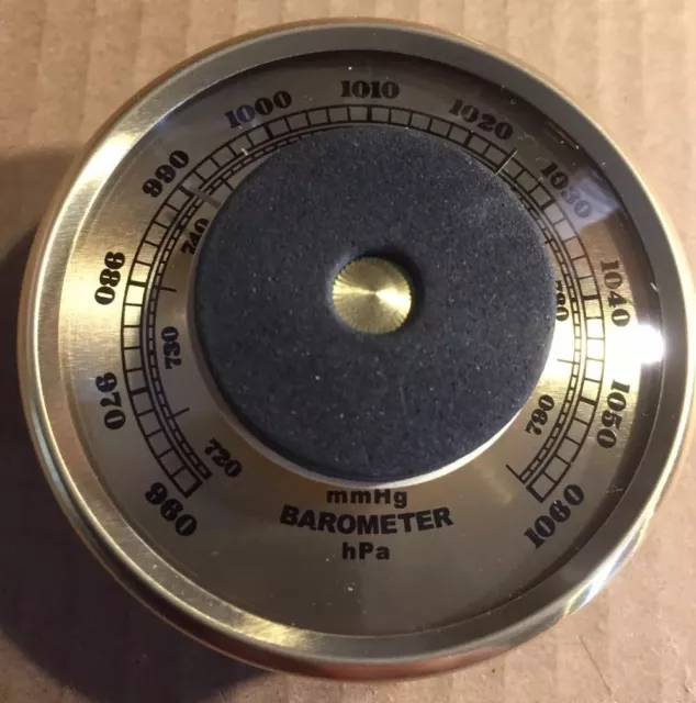 70Mm Diameter Barometer Great New Item In Gold Special Price $20 3