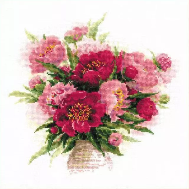 Cross-stitch kit Riolis 1259 Peonies