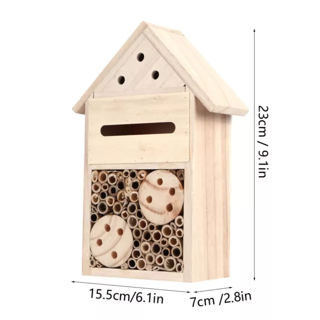 B-Type Jardin Extérieur Bois Insect Bee House Wood Bug Room Shelter Nesting