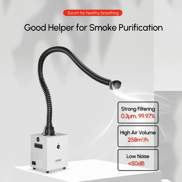 ORTUR 150W Fume Extractor 3 Filter Smoke Air Purifier for Laser Engraver Machine