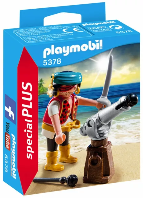 PLAYMOBIL - 5378 - Special Plus - Canonnier des pirates - NEUF