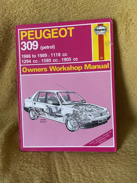 Peugeot 309 Petrol Haynes Manuel 1986 to 1989