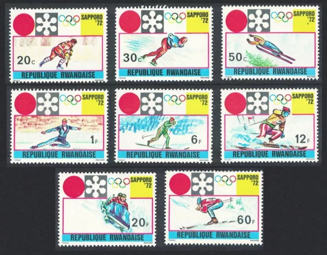 Ruanda Giochi Olimpici Invernali Sapporo 8v 1972 nuovi di zecca sg#448-455