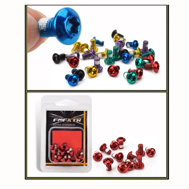 Brake Disc Screw Replacement T25 Color 12pcs Bicycle Accessories Non-slip