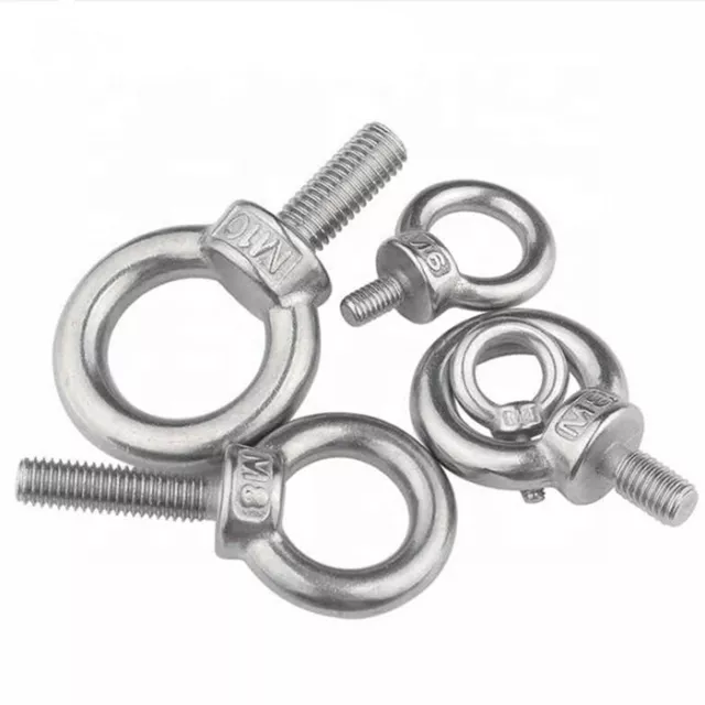 M6 M8 M10 M12 M16 M20 M24 M30 A4 Marine Grade Stainless Steel Lifting Eye Bolt