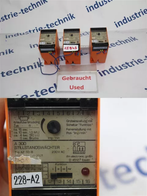 IFM AZ 33-B A300 Stillstandswächter AZ33-B